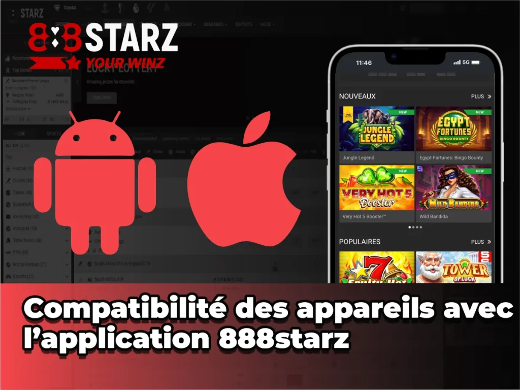 Liste des appareils compatibles permettant de 888starz Telecharger l’application sans problème.