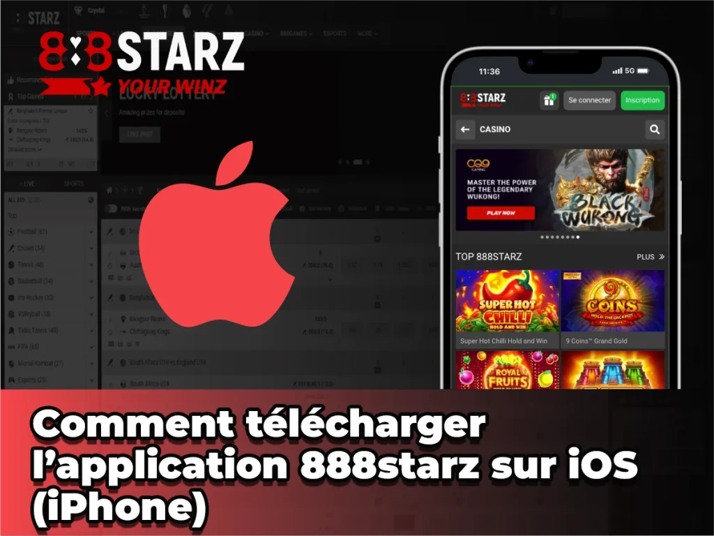 Instructions pour 888starz Telecharger facilement l’application sur un iPhone via l’App Store.